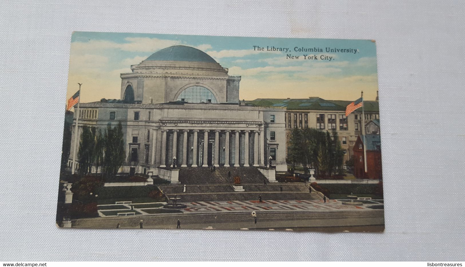 ANTIQUE POSTCARD UNITED STATES NEW YORK - THE LIBRARY, COLUMBIA UNIVERSITY UNUSED - Onderwijs, Scholen En Universiteiten