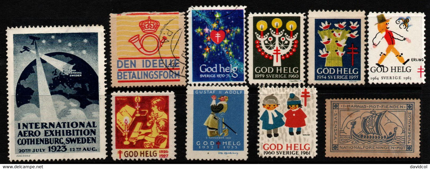 0240- SWEDEN - B.O.B - TB + CINDERELLAS  - LOT X 10 - Collections