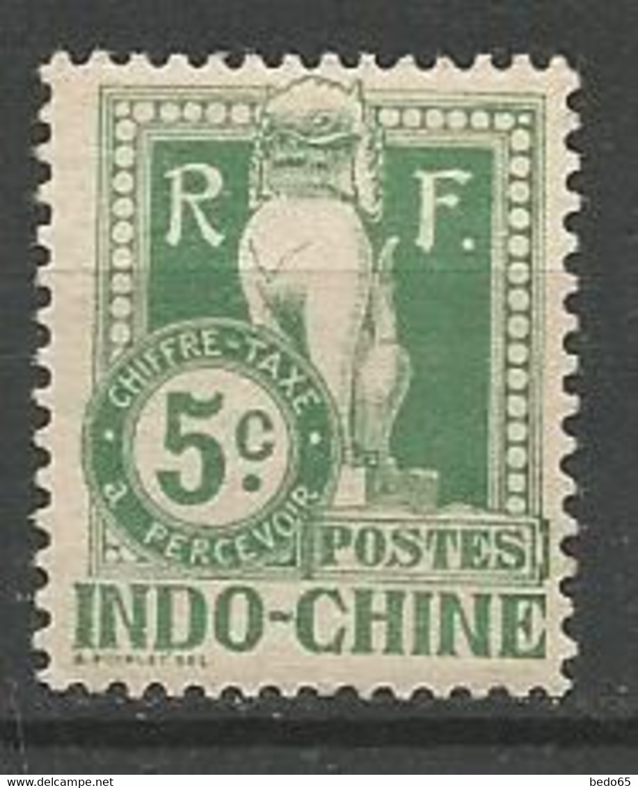 INDOCHINE TAXE N° 7 NEUF* TRACE DE CHARNIERE / MH - Postage Due