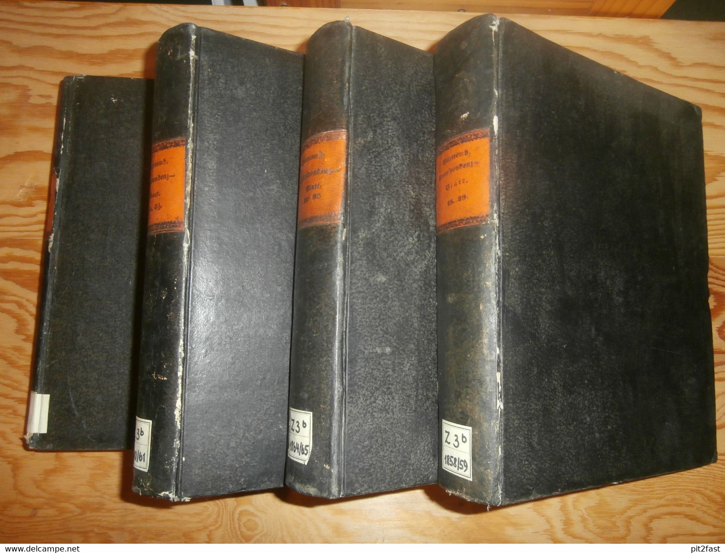 4 Uralte Bücher , 1850 - 1865 , Medizin Correspondenzblatt Würtemberg , Arzt , Krankenhaus !!! - Empaques