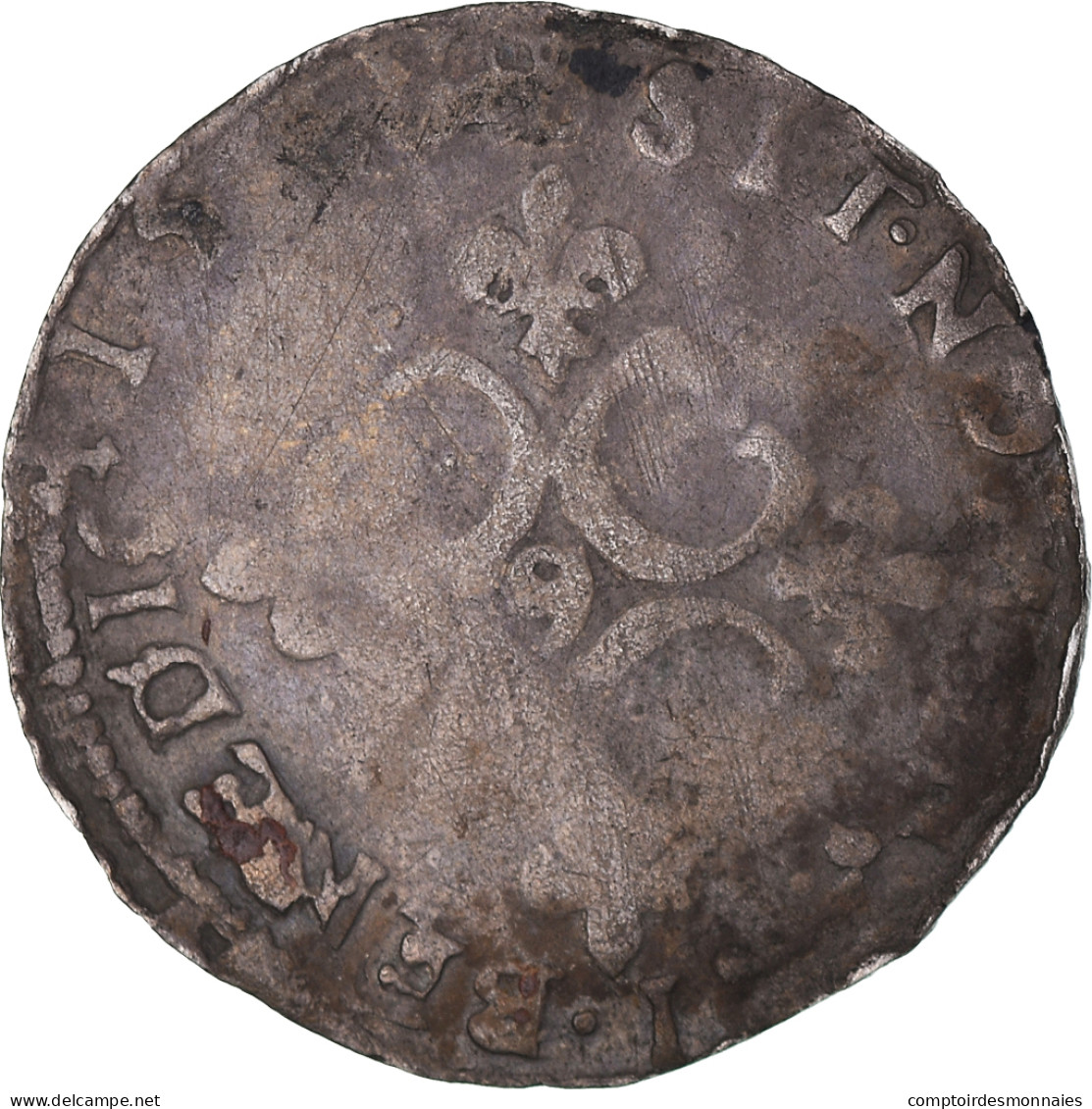 Monnaie, France, Charles IX, Sol Parisis, 156(?), Rennes, TB, Billon - 1560-1574 Charles IX