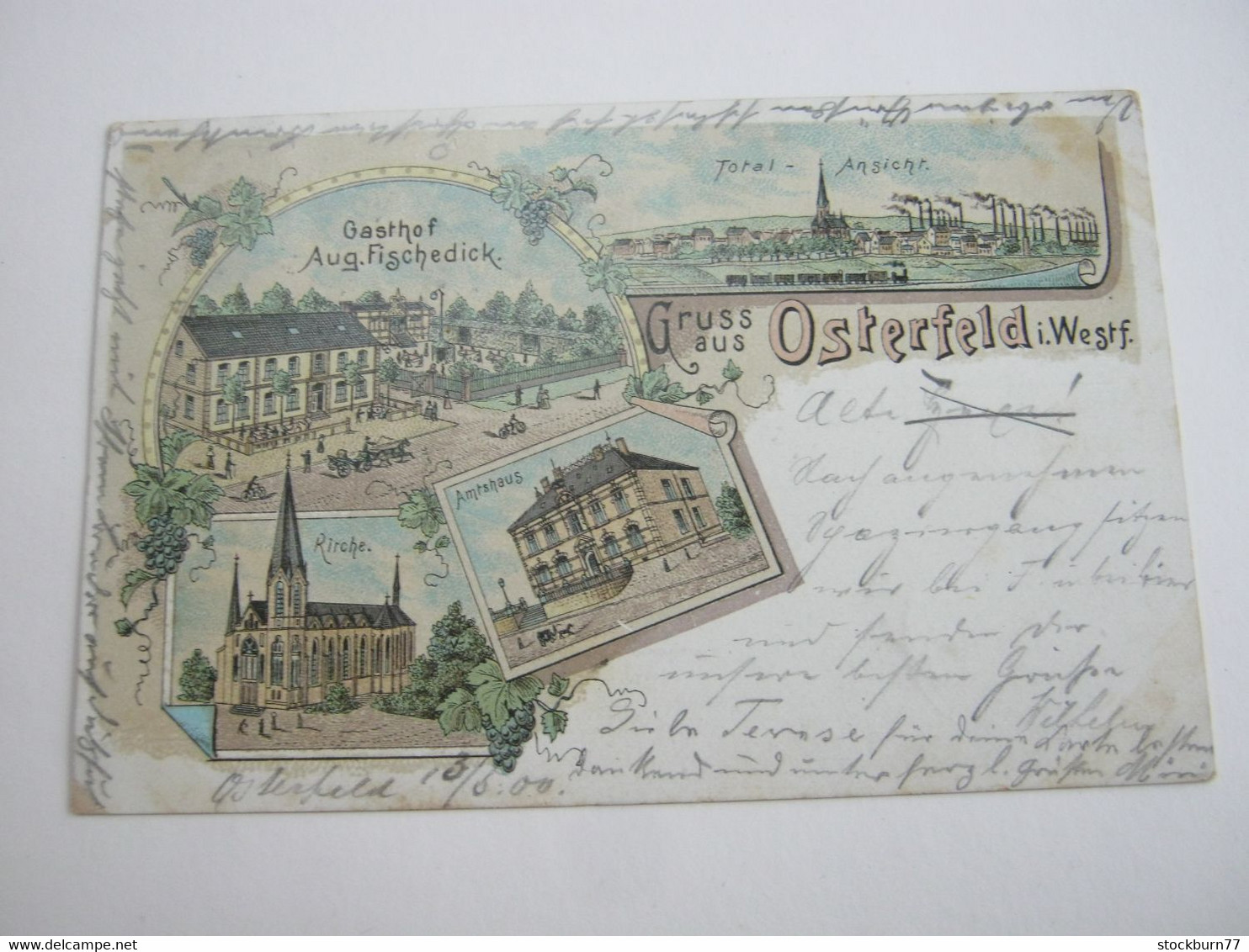 OBERHAUSEN OSTERFELD , Gasthof ,    Schöne Karte Um 1900 ,    Siehe  2 Abbildungen - Oberhausen