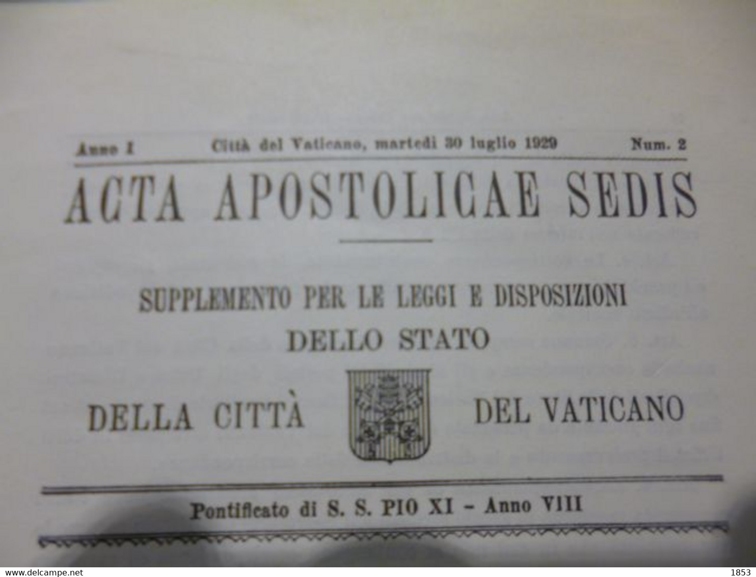 VATICANO - Lettres & Documents