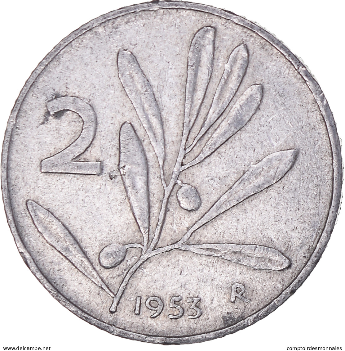 Monnaie, Italie, 2 Lire, 1953, Rome, TB+, Aluminium, KM:94 - 2 Lire