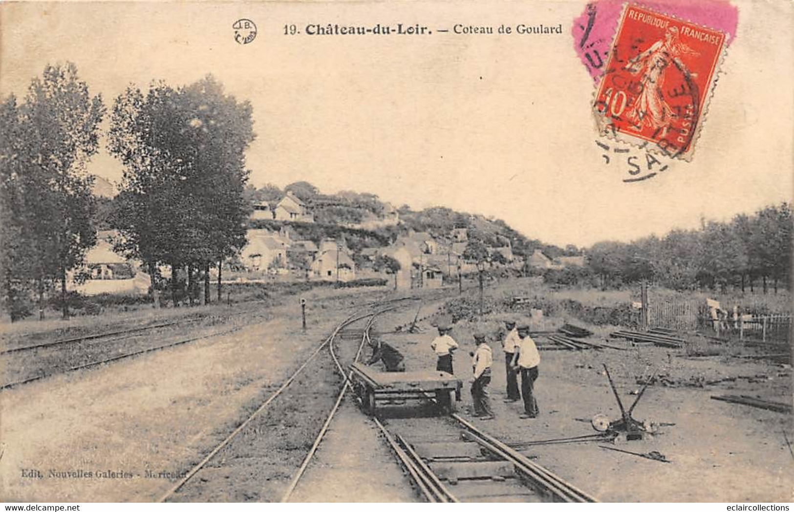 Château Du Loir          72       Coteau De Goulard - Voie Ferrée -    Carte Molle      (voir Scan) - Chateau Du Loir