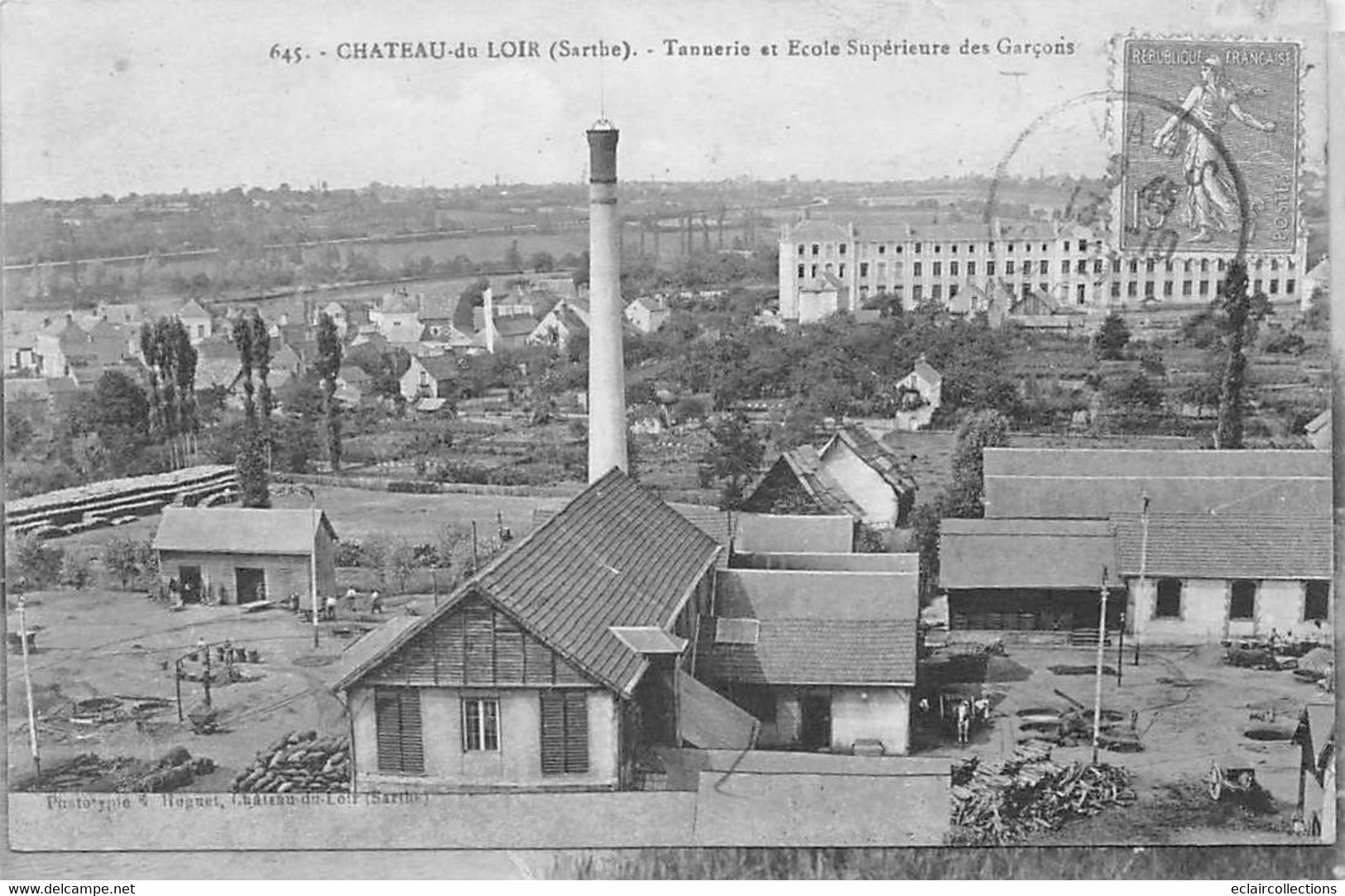 Château Du Loir          72       Tannerie Et Ecole Suérieure Des Garçons        (voir Scan) - Chateau Du Loir