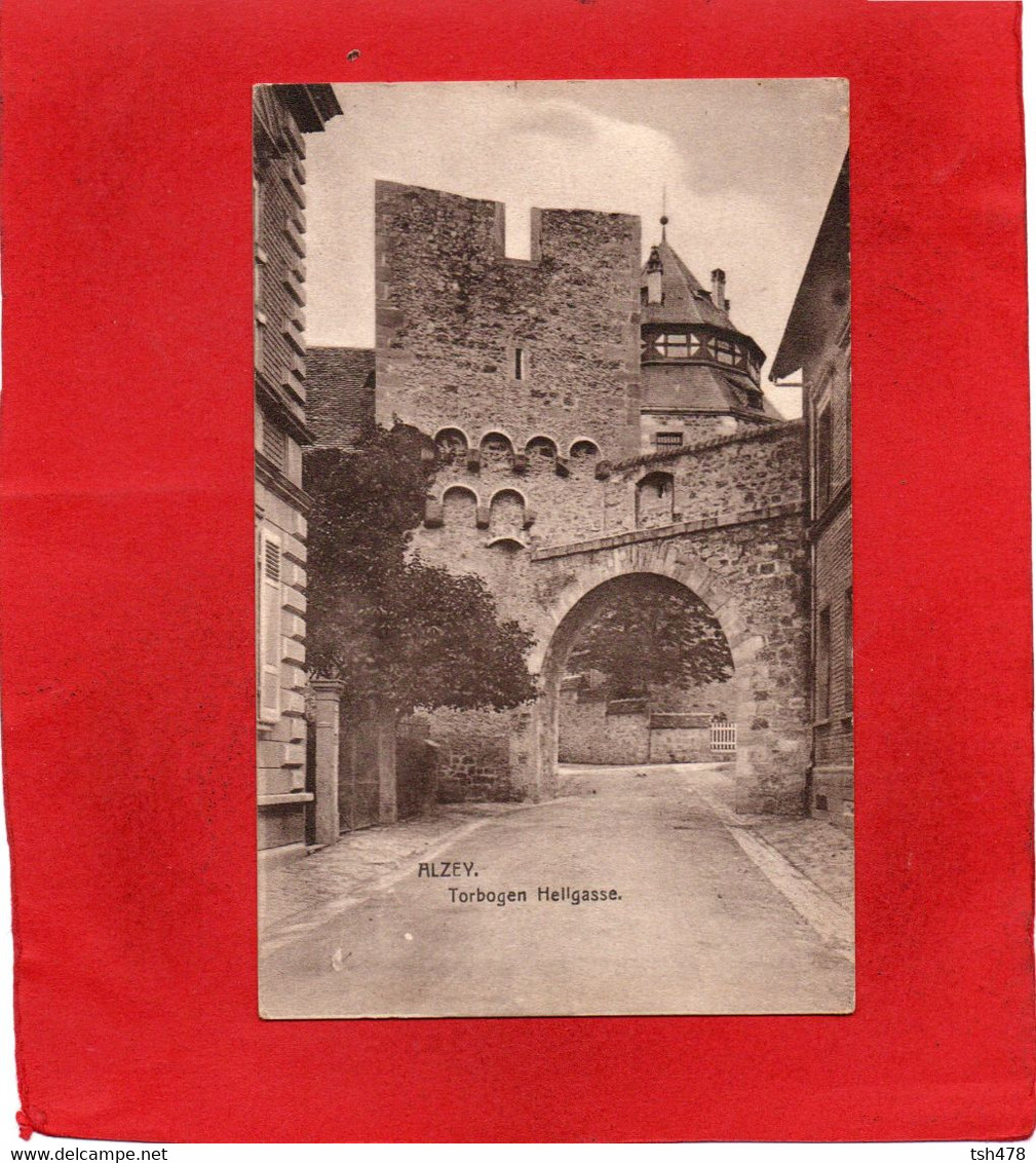 ALLEMAGNE---RARE----ALZEY---Torbogen Hellgasse---voir 2 Scans - Alzey