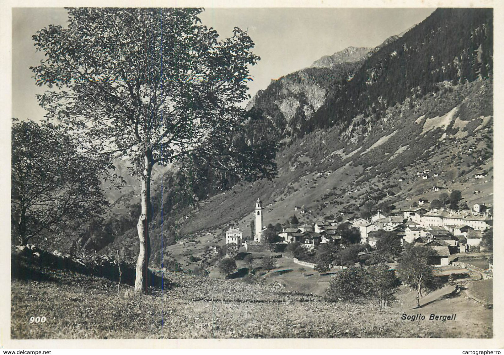 Postcard Switzerland Soglio Bergell - Soglio