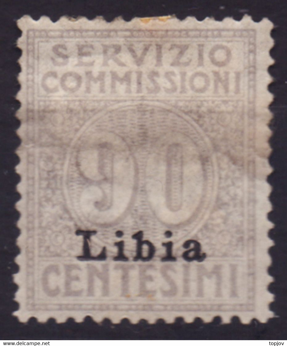 ITALIA - LIBYA - SERVIZIO - Sass. 3 - Mlh - 1915 - Libië