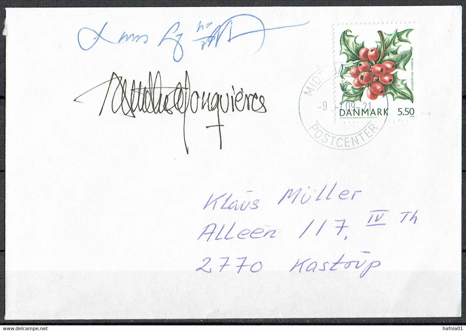 Lars Sjööblom. Denmark 2008 Christmas.  Michel 1511 Cover. Signed. - Briefe U. Dokumente
