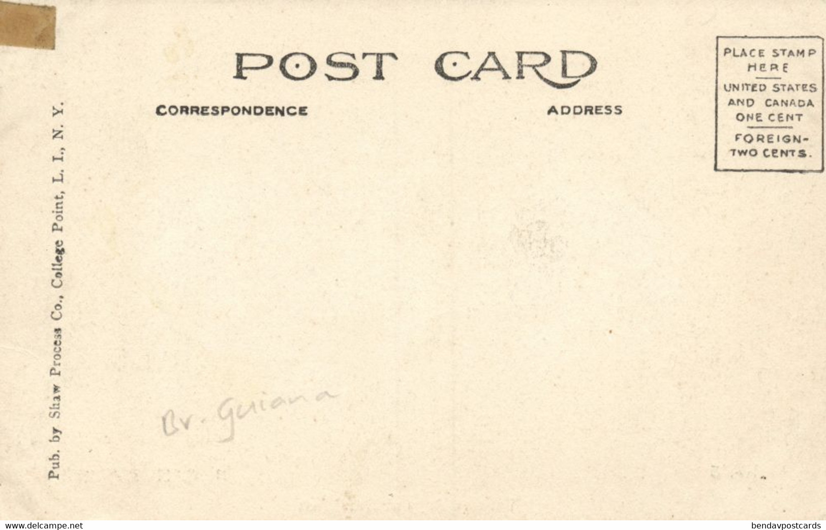 British Guiana, Guyana, Demerara, Native Taruma Indian Boys (1922) Postcard - Guyana (ex-Guyane Britannique)