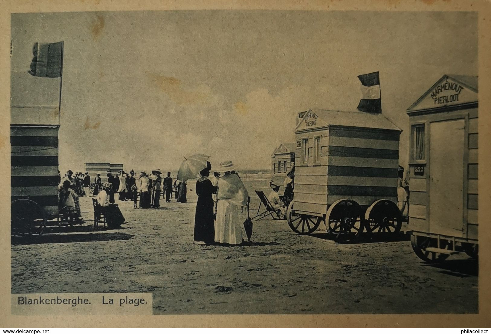 Blankenberge - Blankenberghe / Plage - Badkoetsen Marmenout Pierloot 1920 - Blankenberge