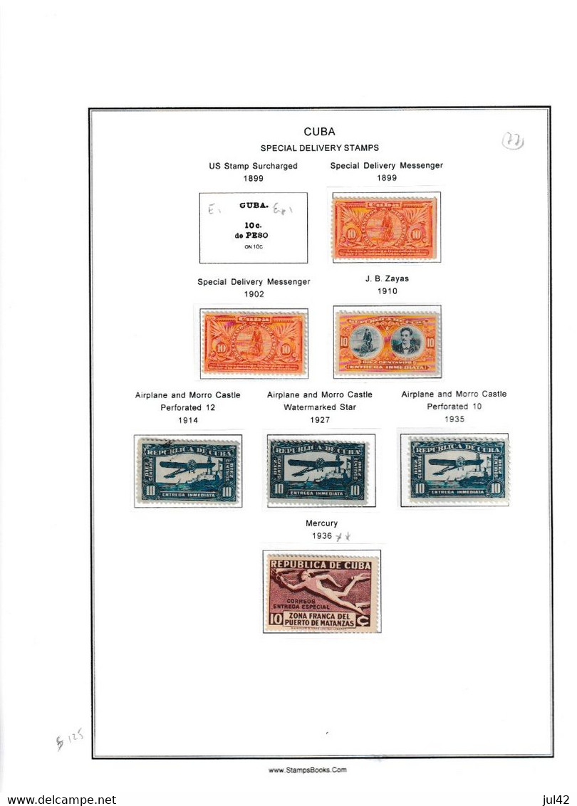 Cuba. Very nice almost complete collection 1911-1960. Scott cat.value $2750.00