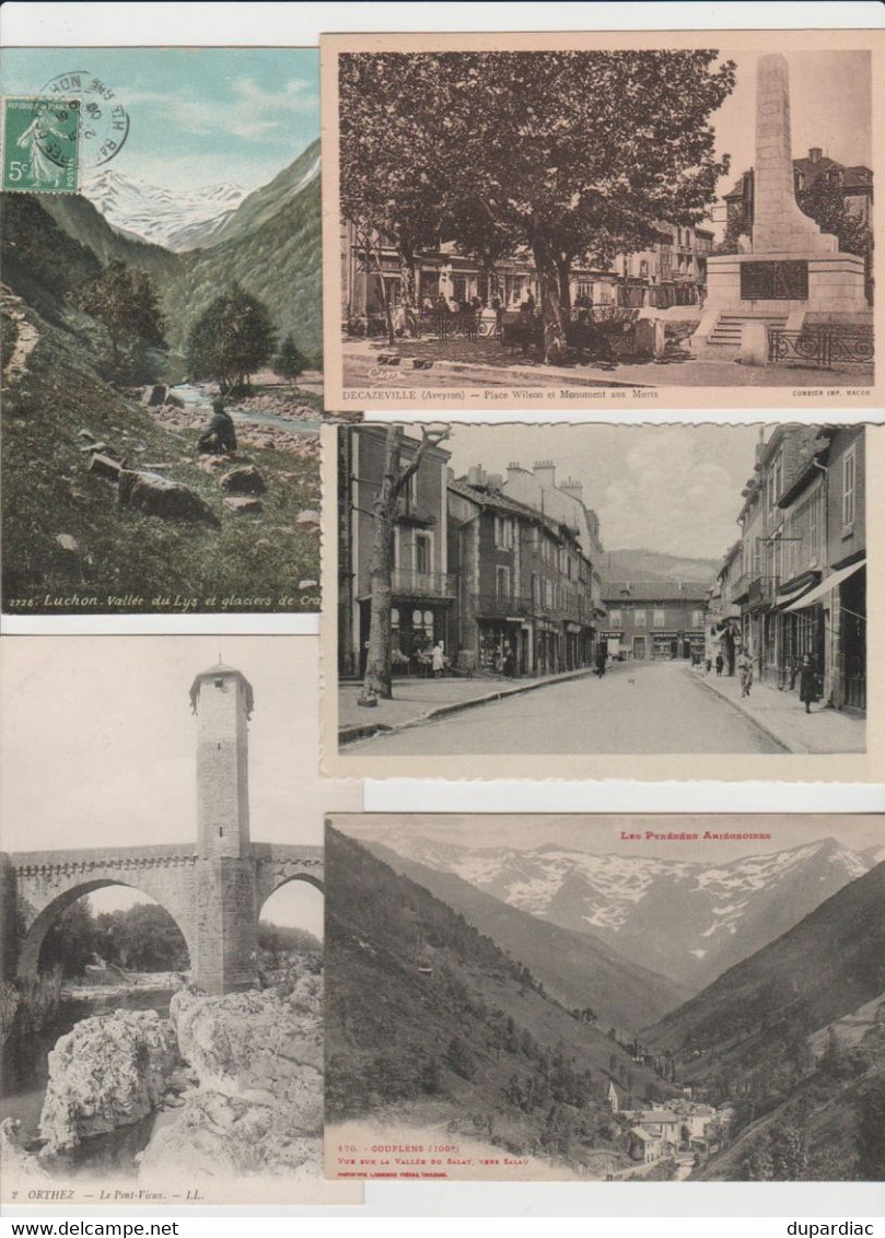 LOT de 1000 cartes postales de FRANCE, toutes 9 x 14 cm.