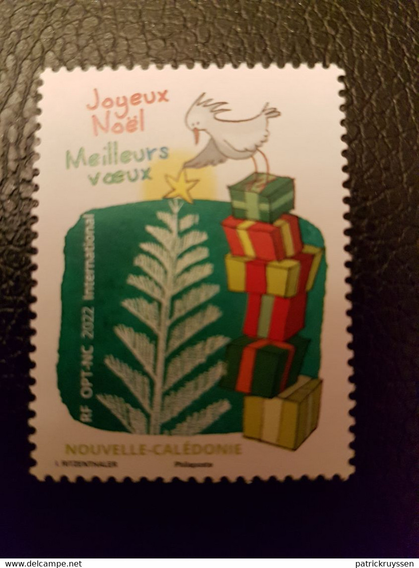 Caledonia 2022 Caledonie Merry Christmas Best Wishes Bird Noel Oiseaux Aves 1v Mnh - Neufs