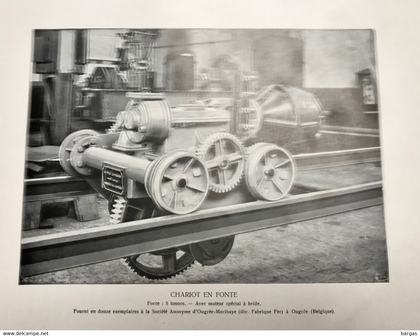 Planche Usine Industrie SA D'ougrée Marihaye - Machines