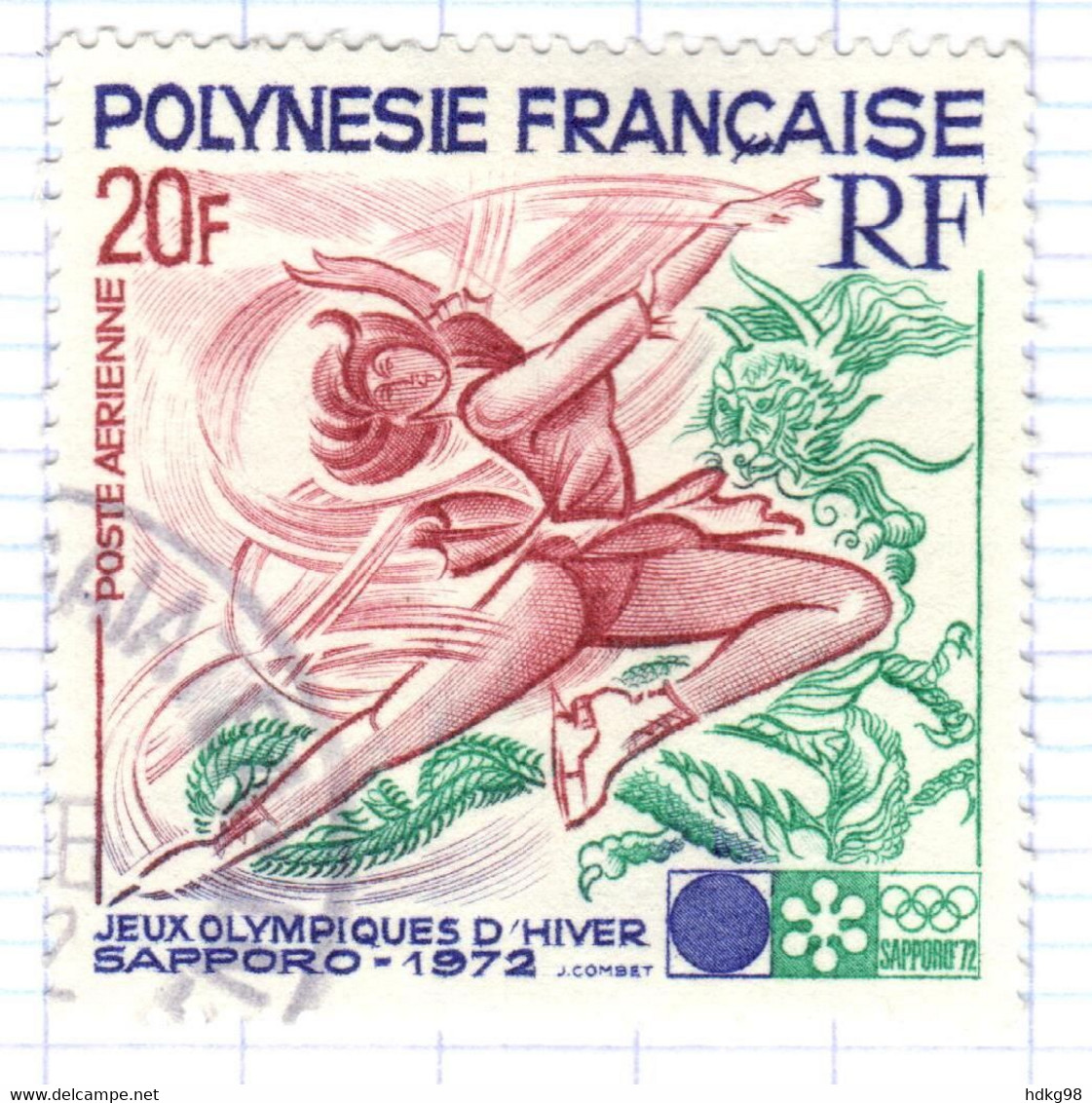 FP+ Polynesien 1972 Mi 152 Eiskunstlauf - Oblitérés