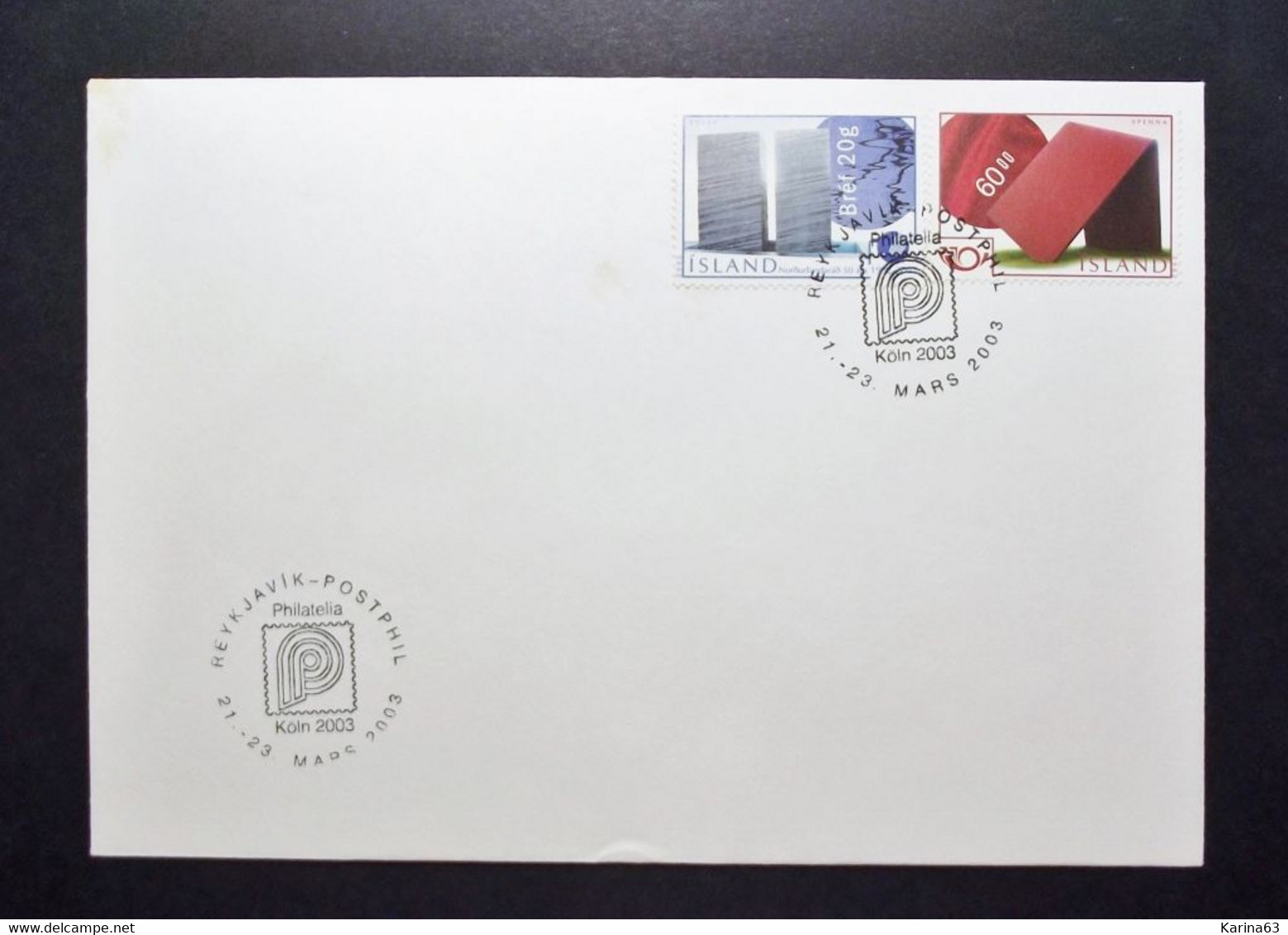 Island - Iceland - 2002 -  Norden Joint Issue Art Of 20th Centuary Norden - Fyssa   - Obl On Envelope - Lettres & Documents