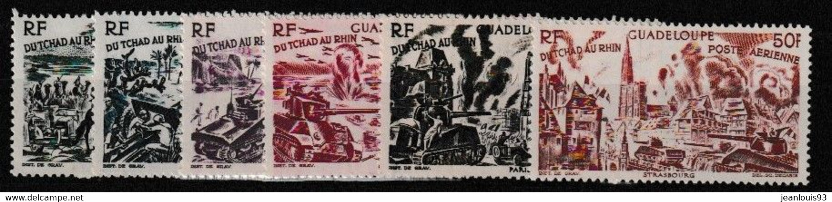 GUADELOUPE - PA 7/12 COMPLETE NEUF SANS CHARNIERE COTE 18 EUR - Aéreo