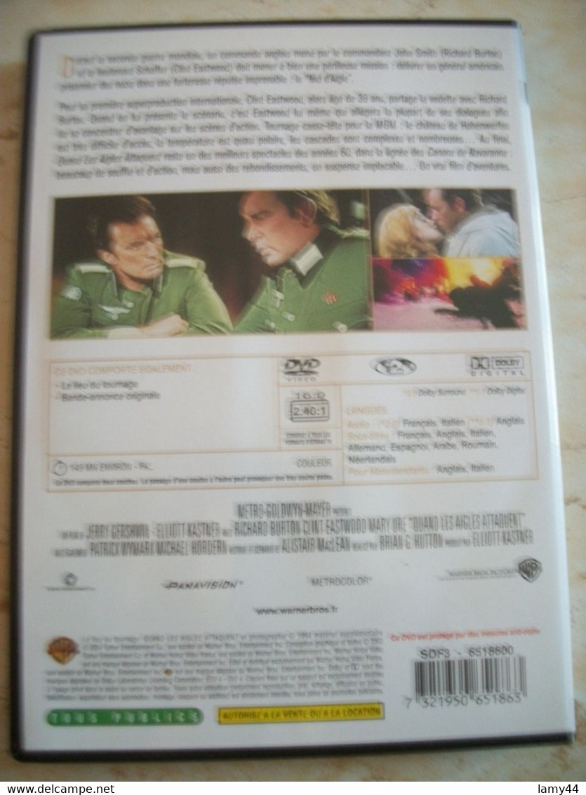 DVD Clint Eastwood Anthologie Quand Les Aigles Attaquent - Klassiker