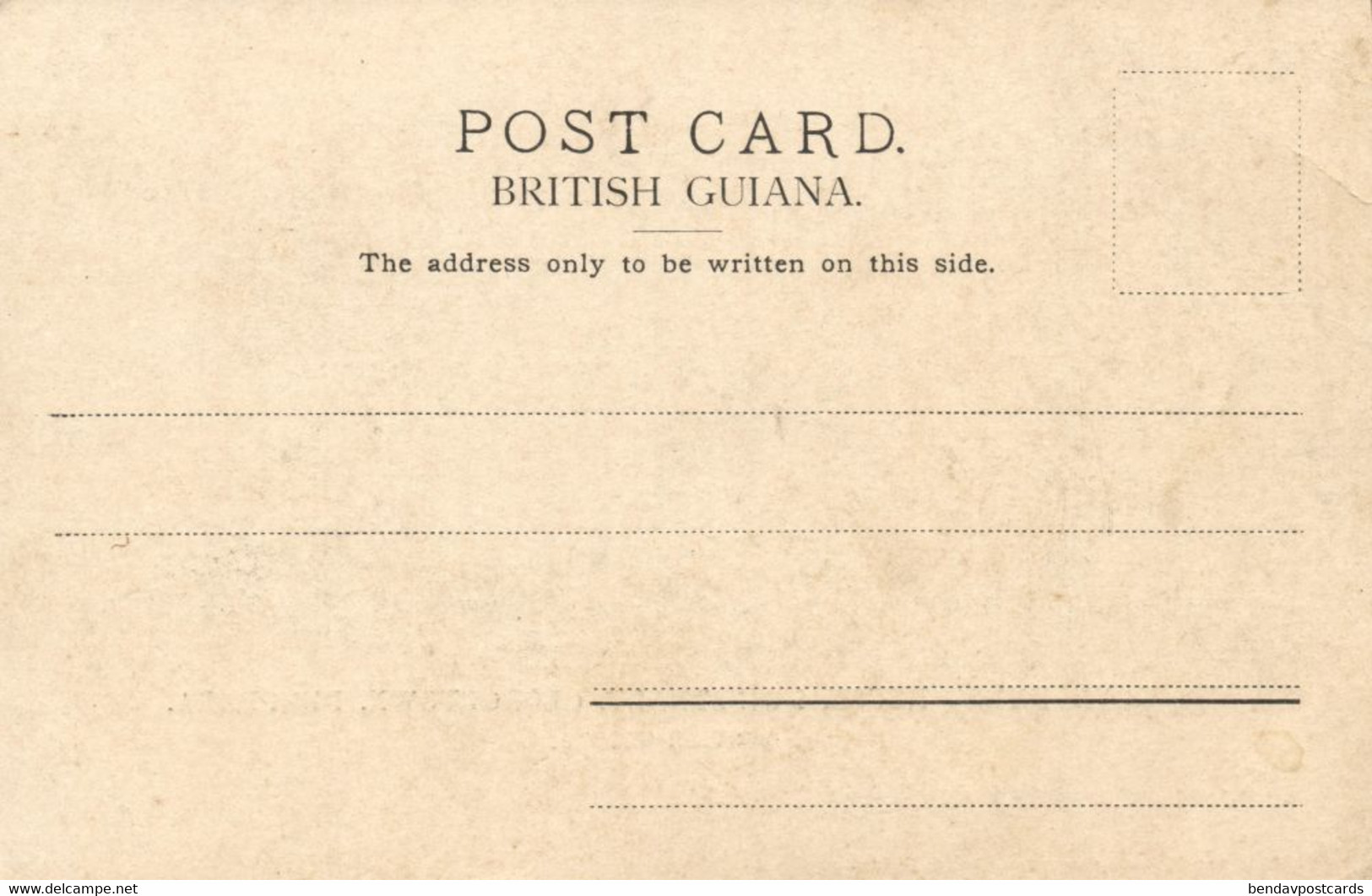 British Guiana, Guyana, Demerara, GEORGETOWN, Government House (1900s) Postcard (2) - Guyana (formerly British Guyana)