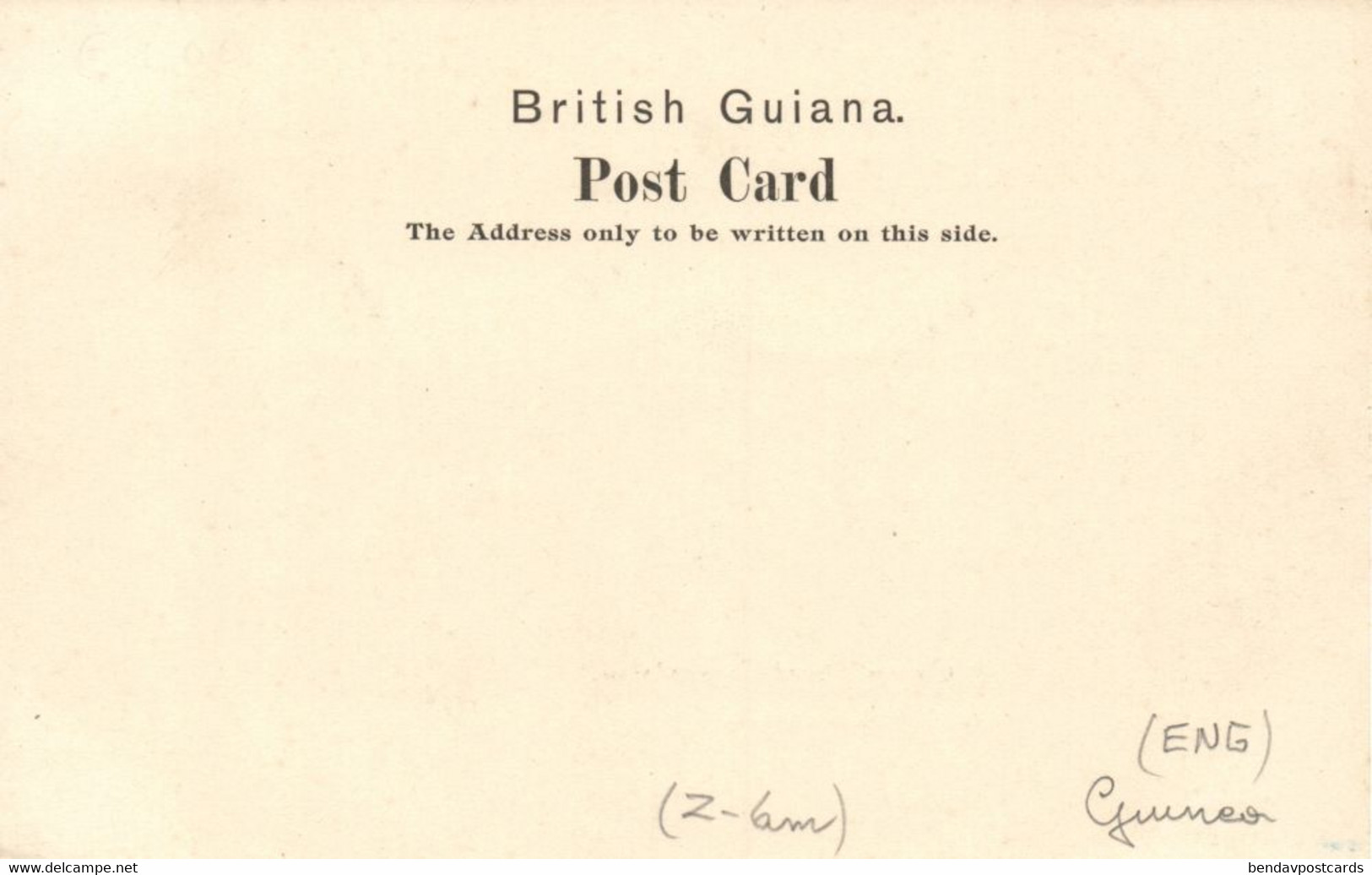 British Guiana, Guyana, Demerara, GEORGETOWN, Camp Street (1900s) Postcard (1) - Guyana (ehemals Britisch-Guayana)