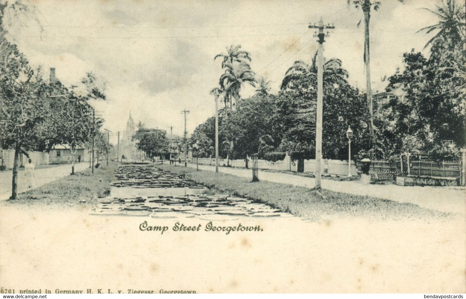 British Guiana, Guyana, Demerara, GEORGETOWN, Camp Street (1900s) Postcard (2) - Guyana (ex-Guyane Britannique)