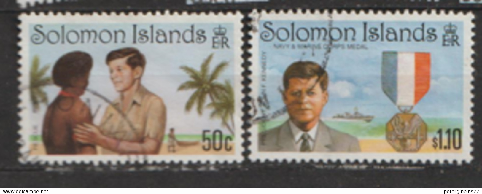 Solomon Islands  1993  SG 776-8  Kennedy  Fine Used - Salomon