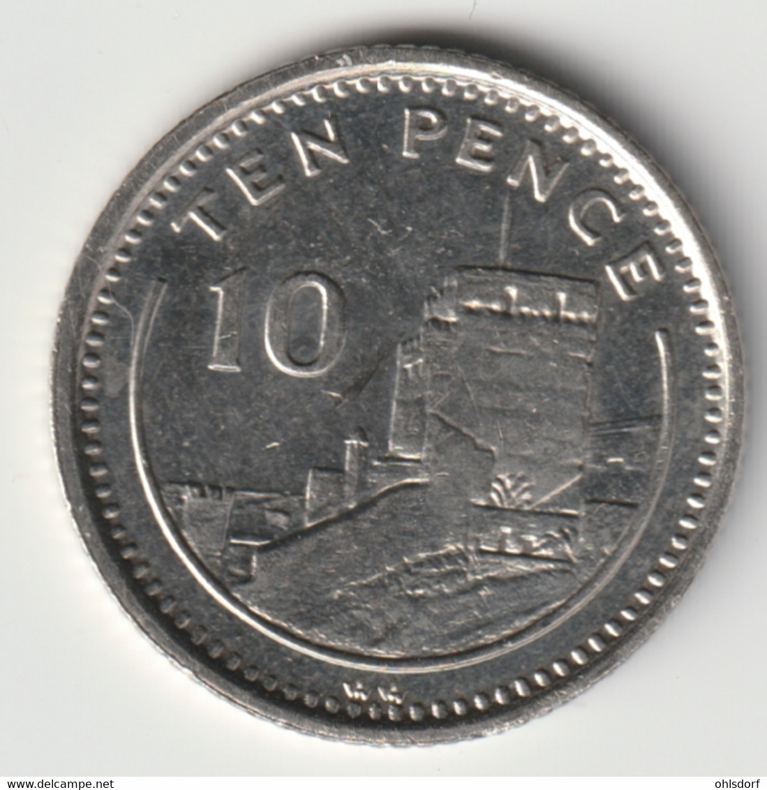 GIBRALTAR 1993: 10 Pence, KM 23.2 - Gibraltar