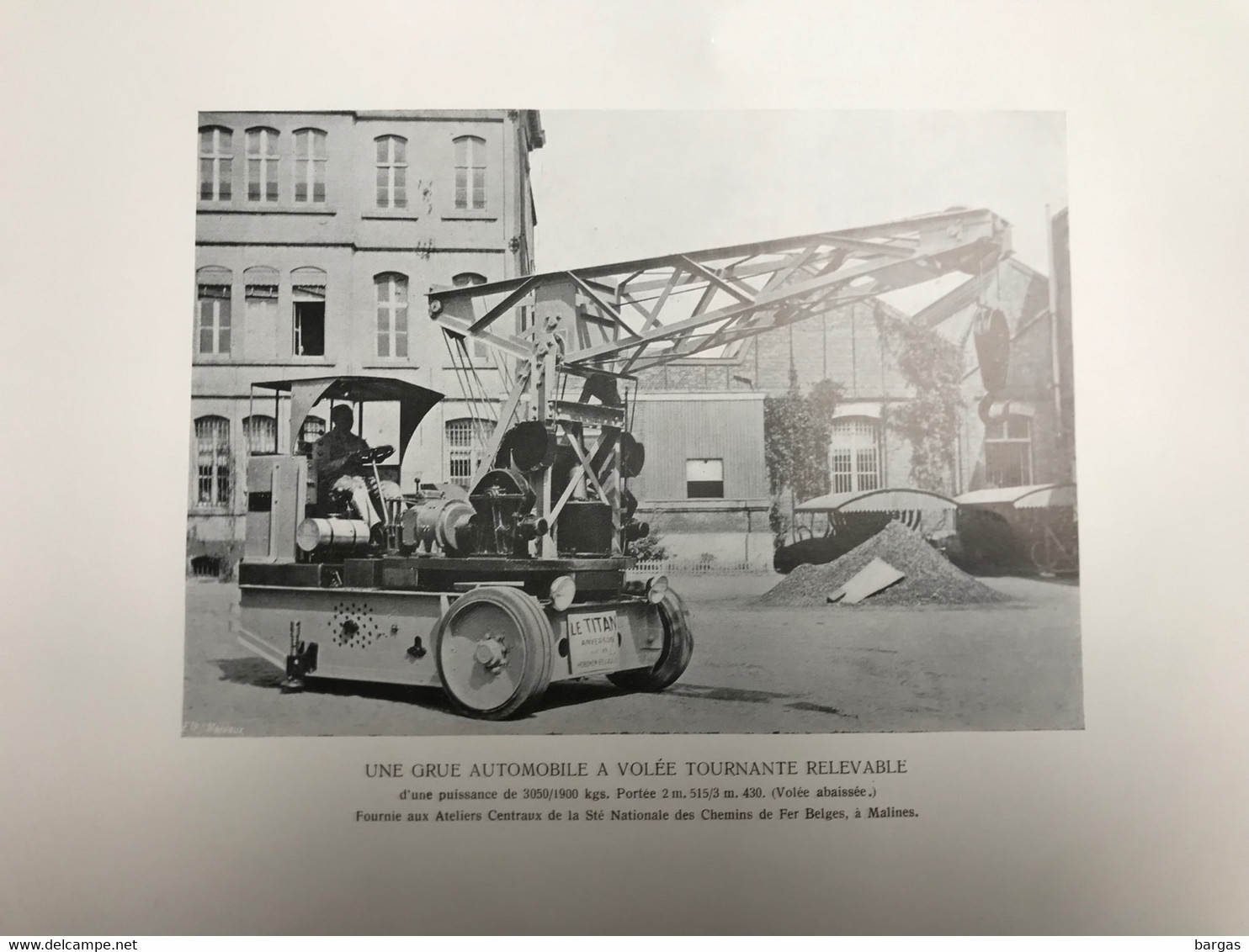 Planche Usine Industrie Ateliers De La SNCB Chemins De Fer Belges à Malines - Maschinen