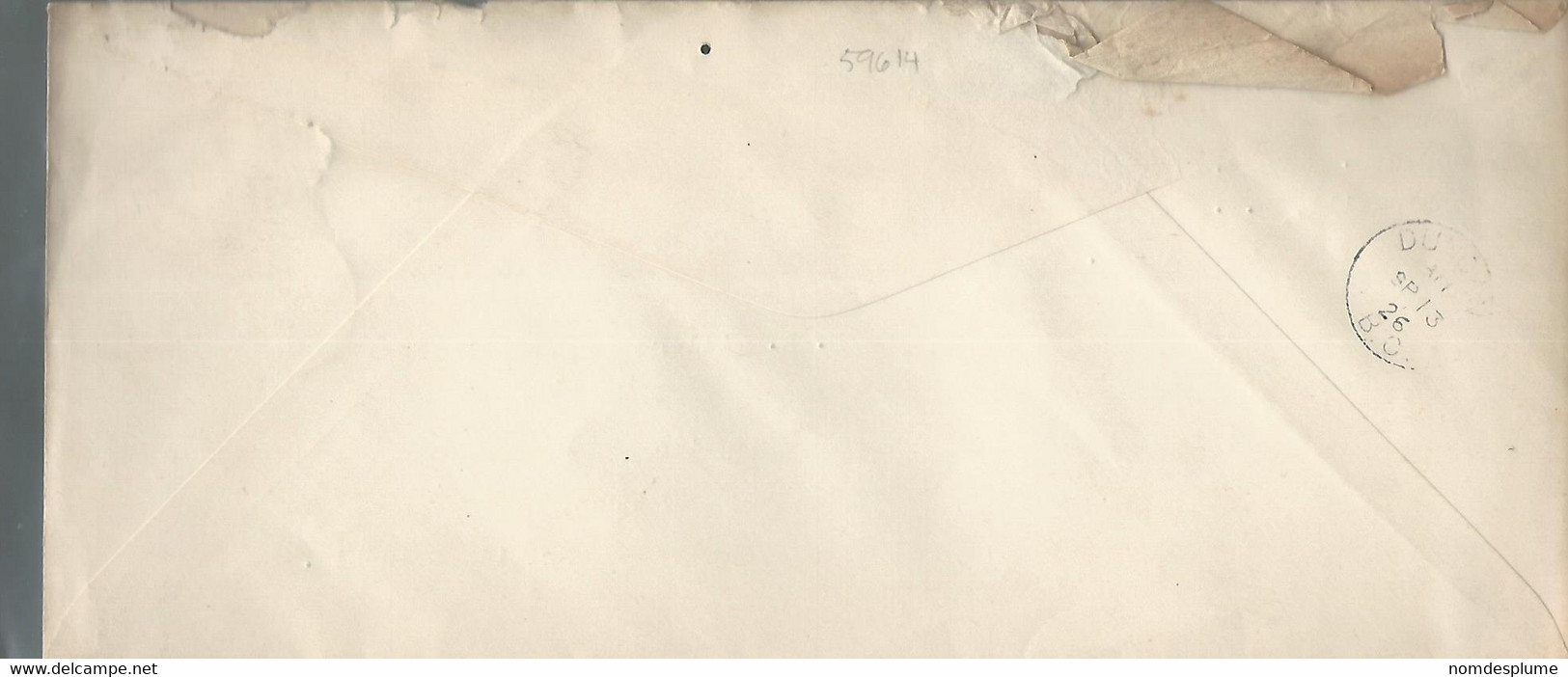 59614) Canada Election Returns Mail Postmark Cancel Duplex Cobble Hill 1926 - 1903-1954 Kings