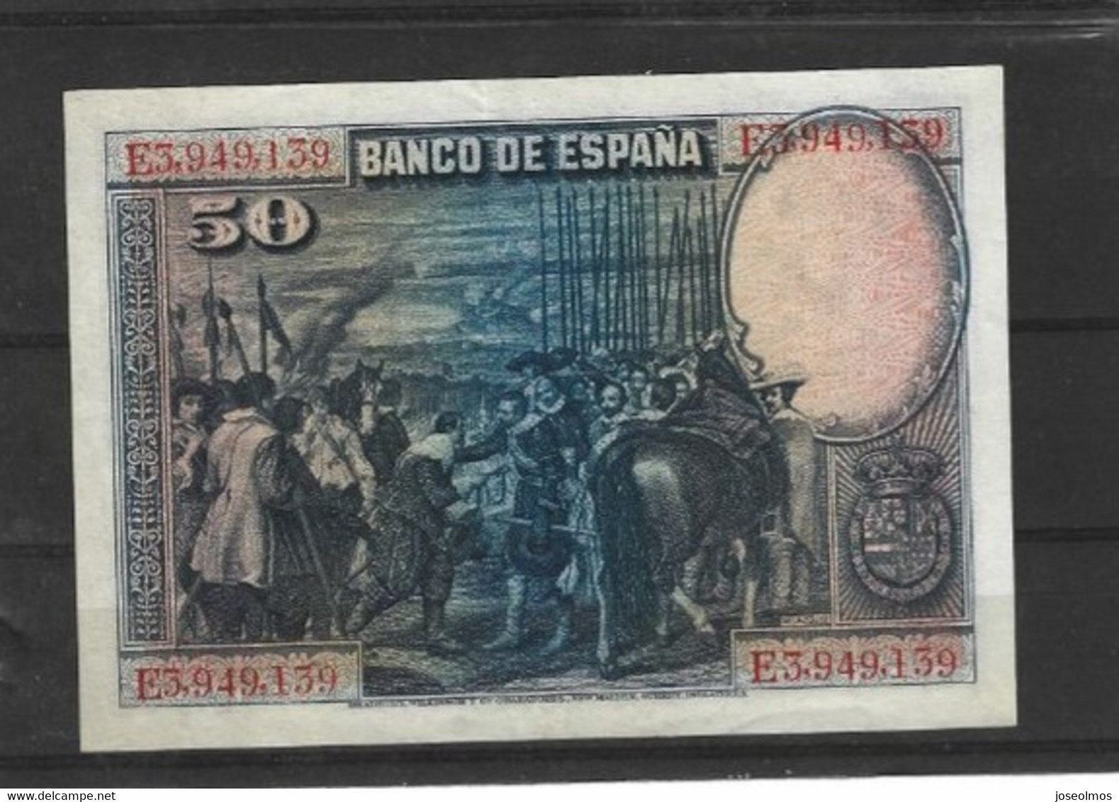 BILLET ESPAGNE 50 PESETAS TTB  SUP 1928     E3.949.139 - 50 Pesetas