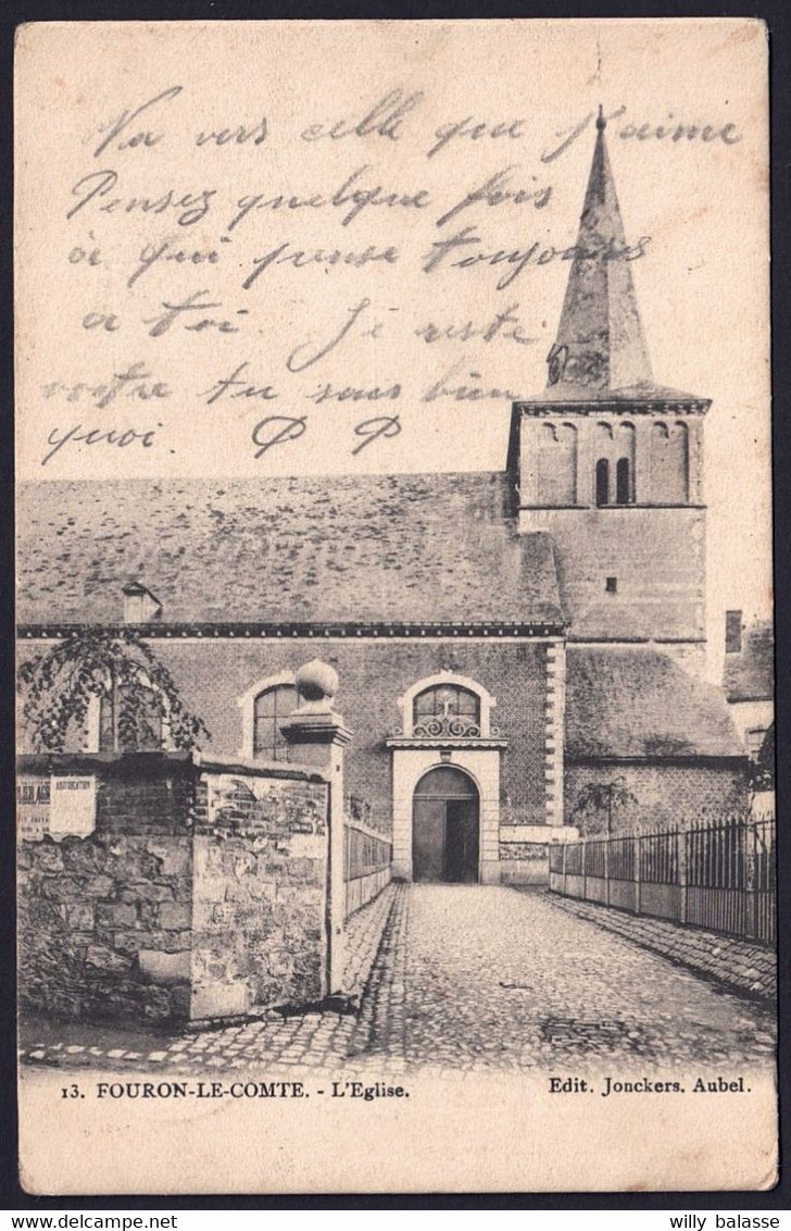 +++ CPA - FOURON - LE - COMTE - Eglise   // - Fourons - Vören