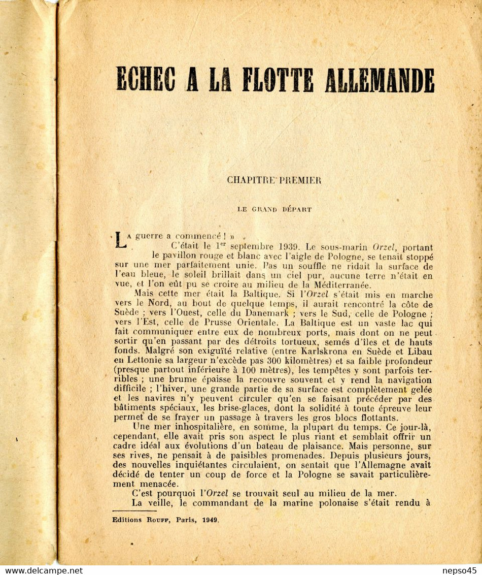 39-45.Echec à La Flotte Allemande.esprit De Propagande De Guerre Très Germanophobe.glorification D'exploits - Français