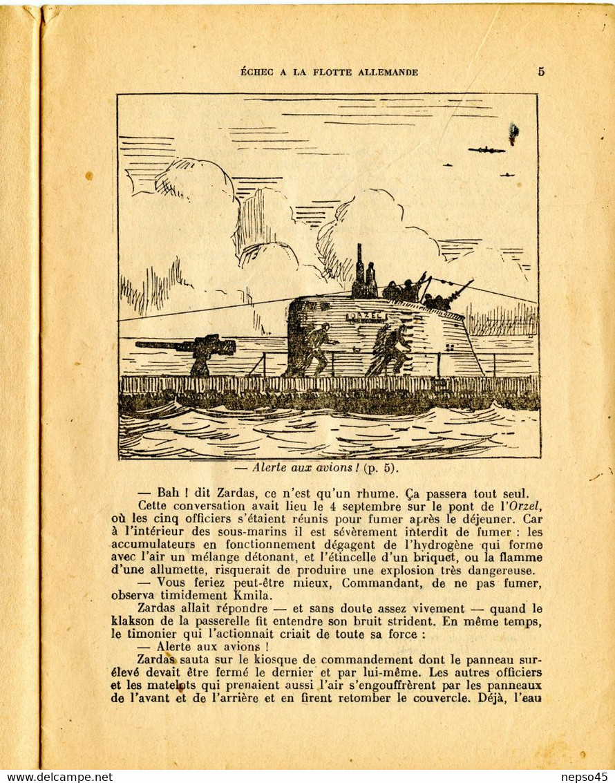 39-45.Echec à La Flotte Allemande.esprit De Propagande De Guerre Très Germanophobe.glorification D'exploits - Frans