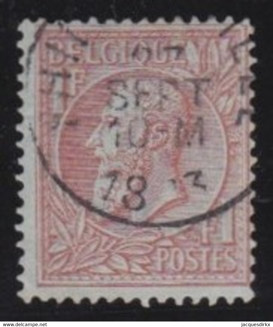 Belgie  .   OBP    .    51     .     O        .    Gestempeld     .   /   .   Oblitéré - 1884-1891 Leopold II