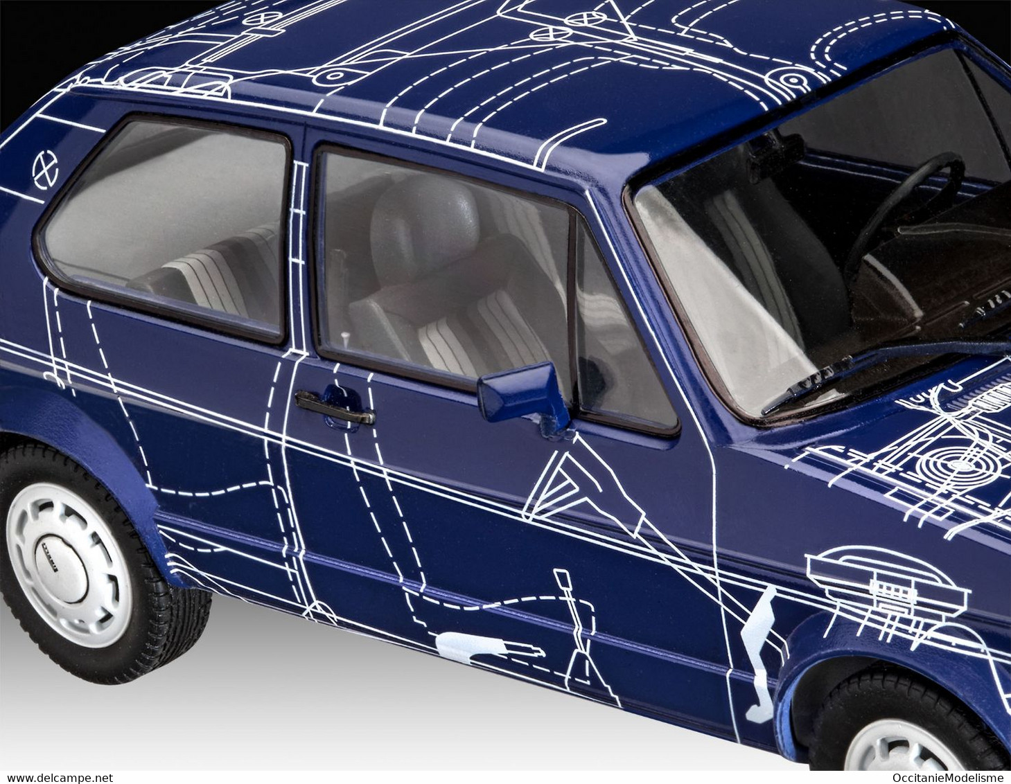 Revell - VW VOLKSWAGEN GOLF GTI Maquette Voiture Kit Plastique Réf. 07673 Neuf 1/24 - Voitures