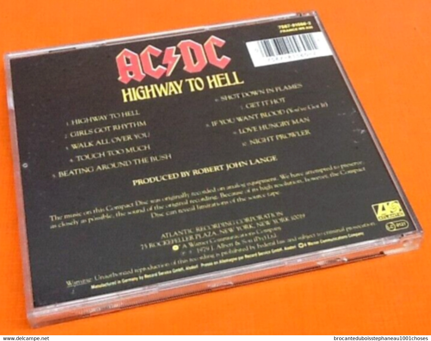 Album CD AC/DC   High To Hell (1979) Atlantic19244-2  1 - Hard Rock En Metal