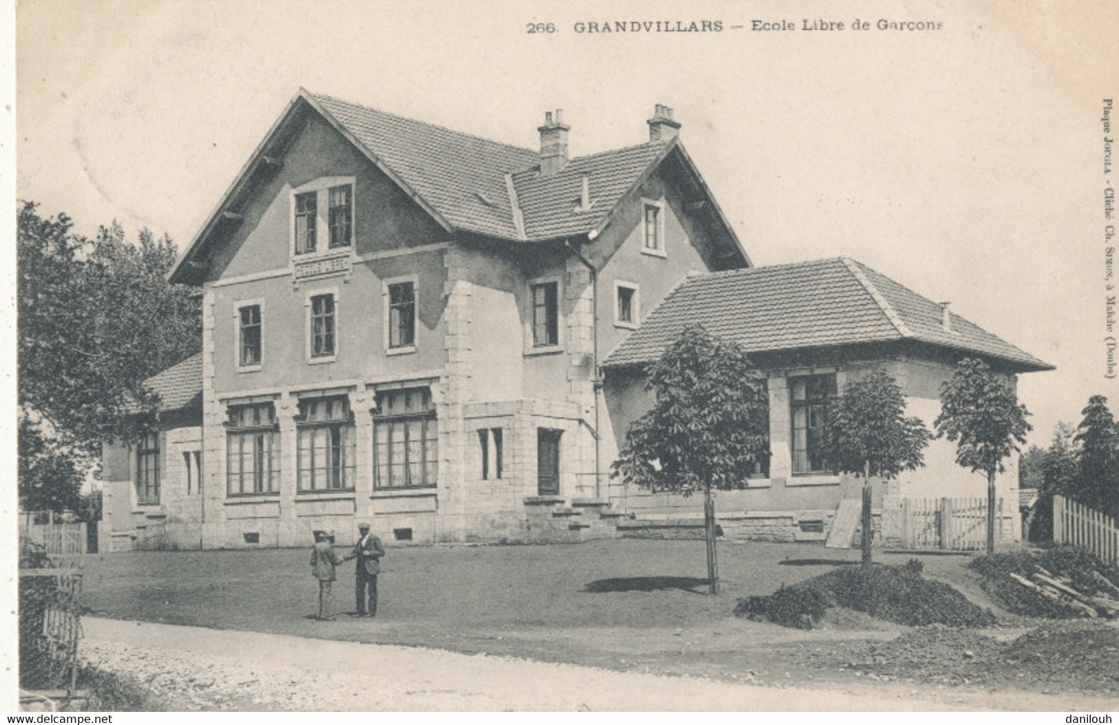 90 // N° 266 GRANDVILLARS    Ecole Libre De Garçons - Grandvillars