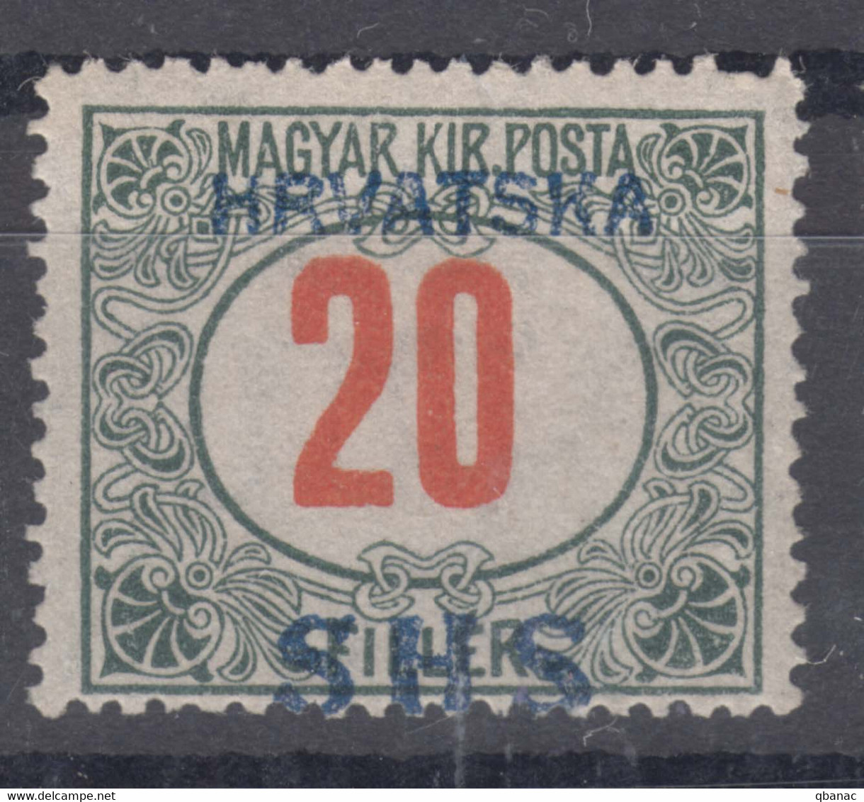 Yugoslavia, Kingdom SHS, Issues For Croatia 1918 Porto Mi#32 Mint Never Hinged - Nuevos