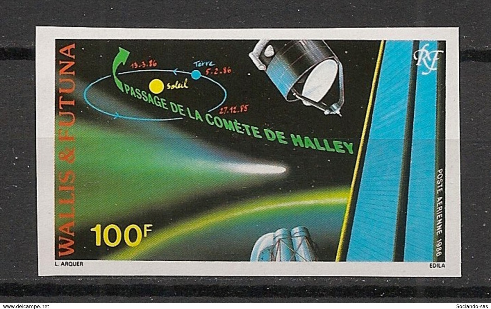 WALLIS ET FUTUNA - 1986 - PA N°Yv. 149 - Comète De Halley - Non Dentelé / Imperf. - Neuf Luxe ** / MNH / Postfrisch - Oceania