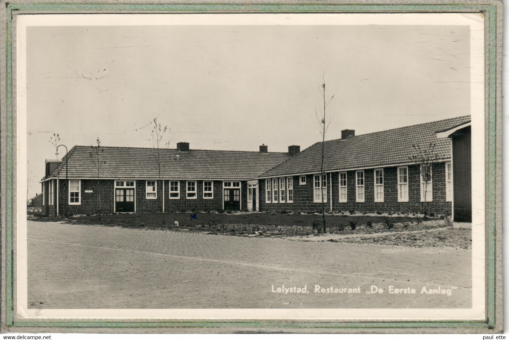 CPA - (Pays-Bas-Flevoland) LELYSTAD - Restaurant De Eerste Aanleg - 1955 - Lelystad