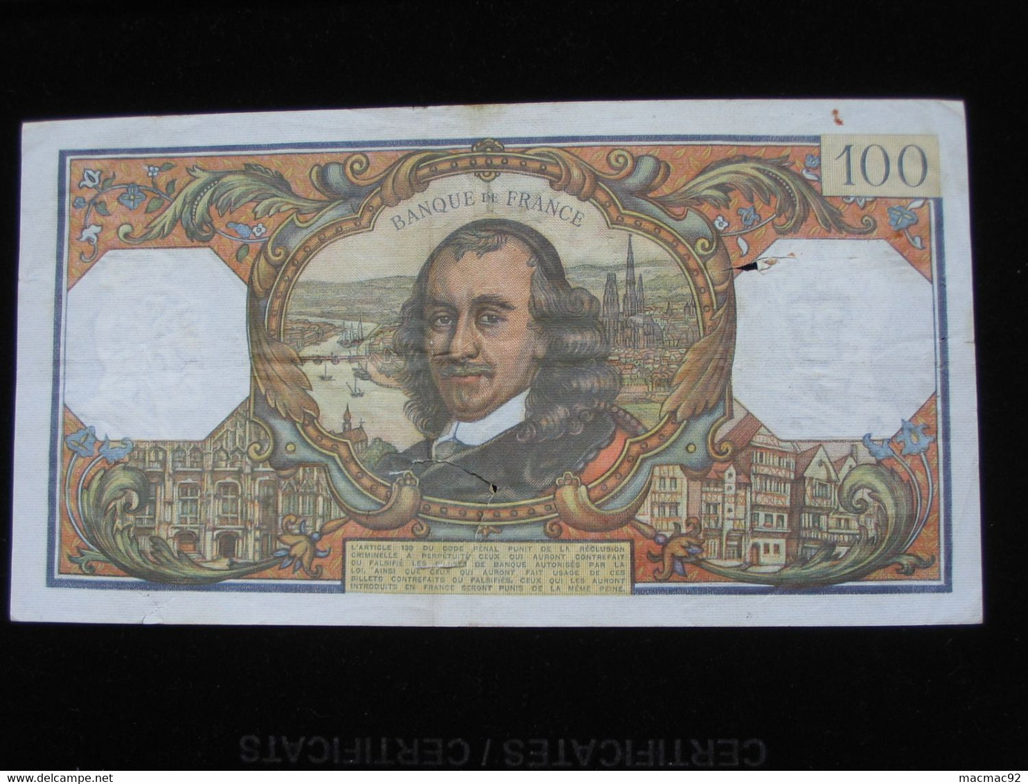 100 Cent Francs CORNEILLE 1970   **** EN ACHAT IMMEDIAT **** - 100 F 1964-1979 ''Corneille''