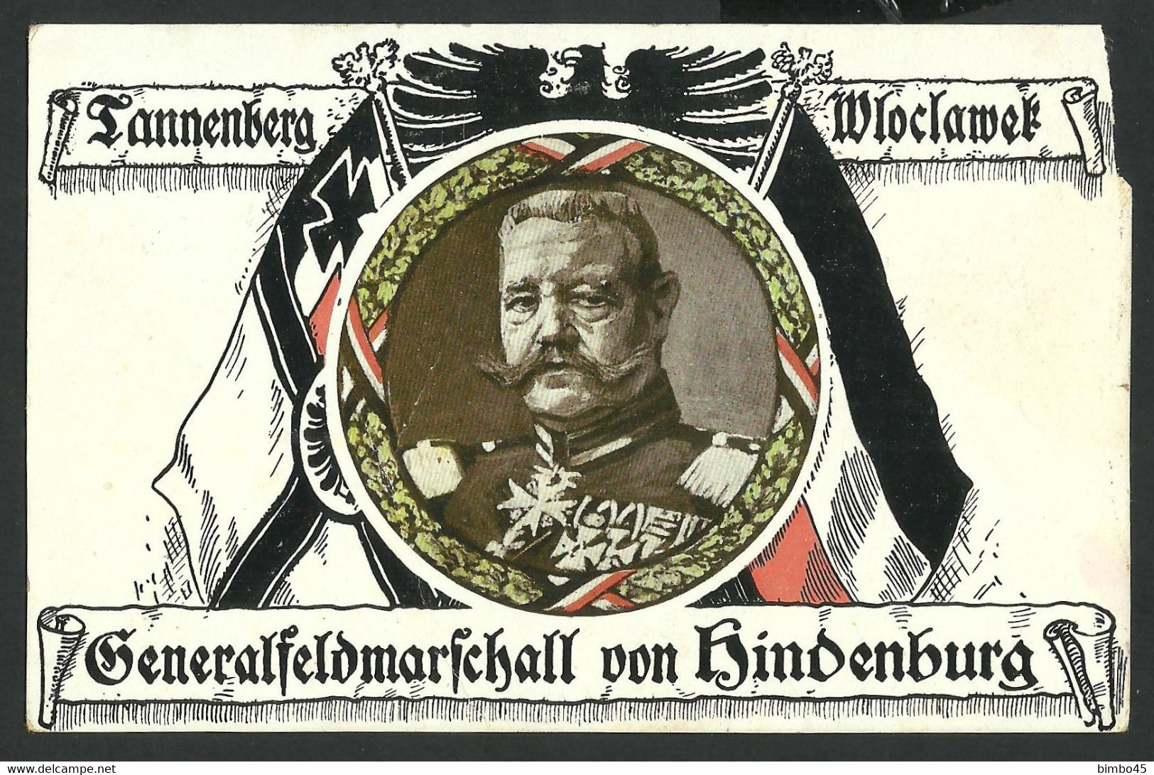CP  Germany /  OELSNITZ  /  ERZGEB.  1915  - Tannenberg  Wloclawek  / Generalfeldmarschall   Paul Von Hindenburg - Oelsnitz I. Erzgeb.