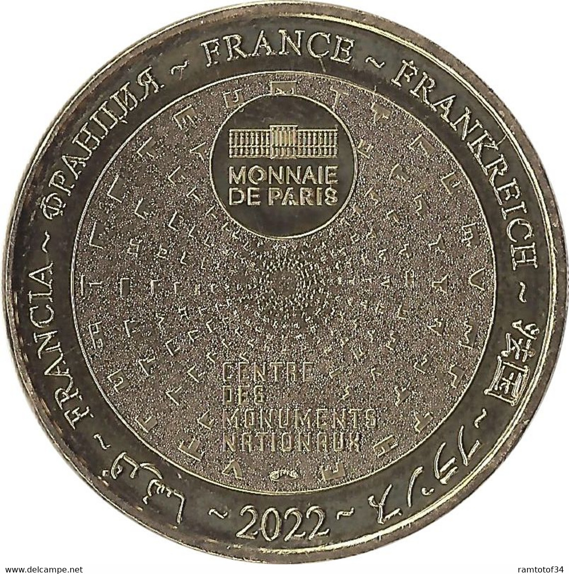 2022 MDP390 - REIMS - Palais Du Tau 3 (le Calice Du Sacre) / MONNAIE DE PARIS - 2022