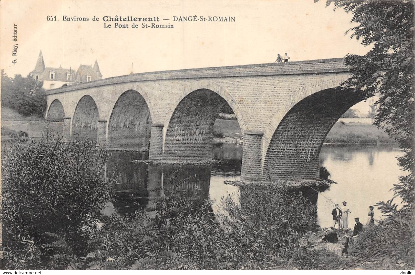 22-6595 : SAINT-ROMAIN PRES CHATELLERAULT. LE PONT - Dange Saint Romain