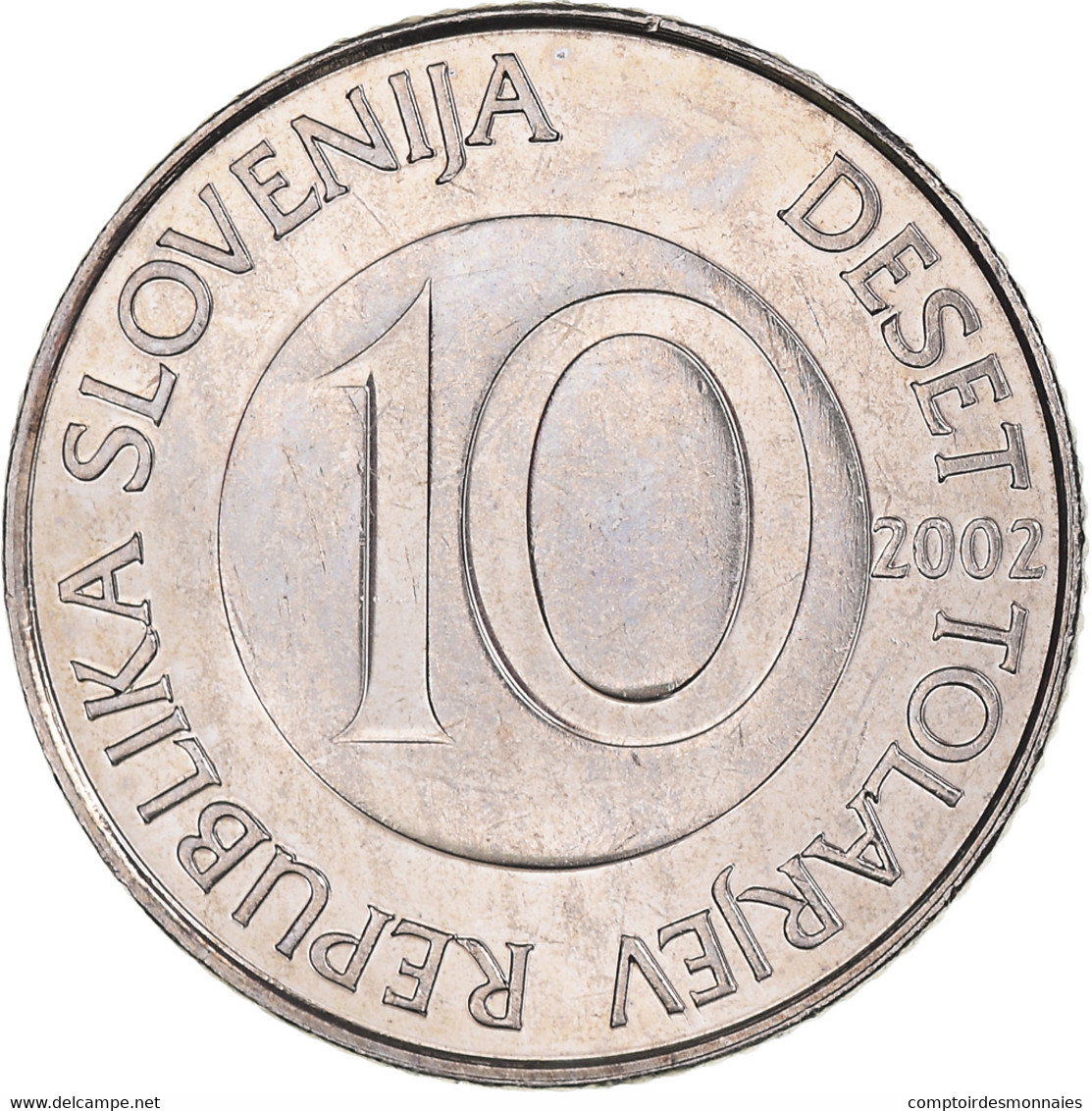 Monnaie, Slovénie, 10 Tolarjev, 2002, Kremnica, FDC, Cupro-nickel, KM:41 - Eslovenia