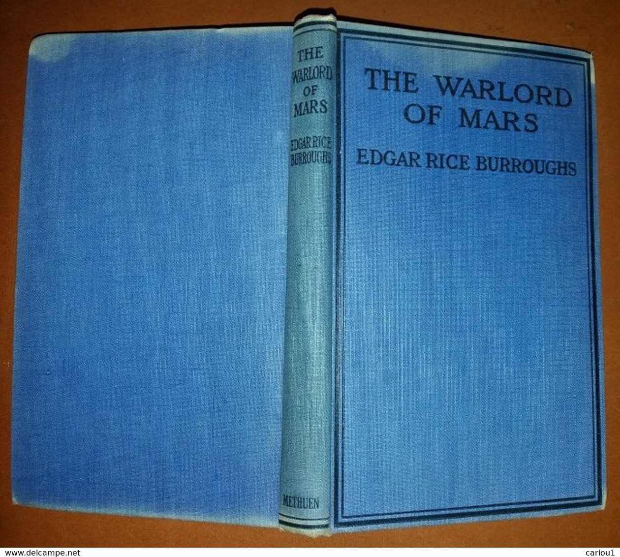 C1 Edgar Rice Burroughs THE WARLORD OF MARS Methuen 1921 JAQUETTE Dust Jacket PORT INCLUS France - Fantascienza