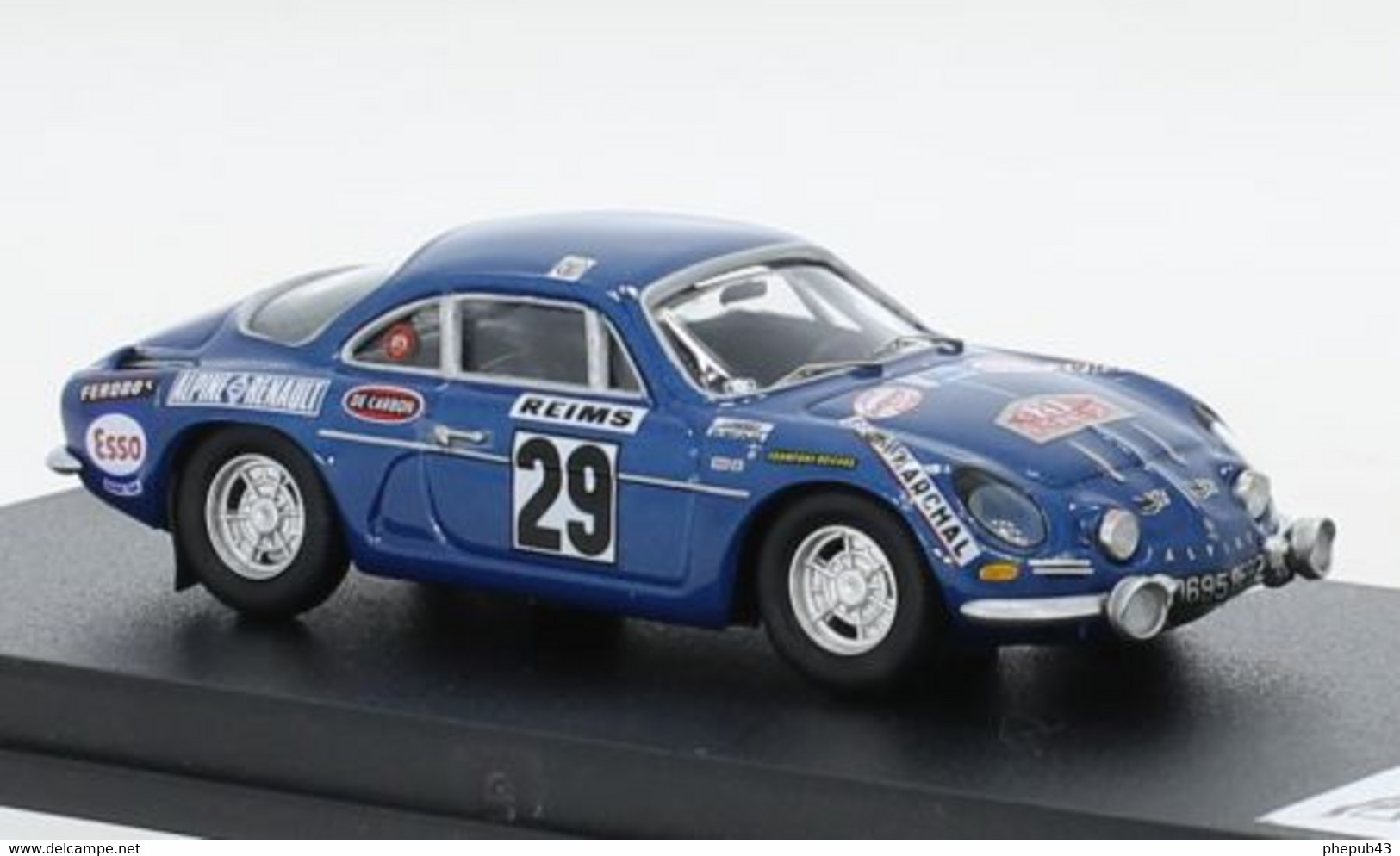 Alpine Renault A110 - J. Henry/G. Di Nicola - Rallye Monte Carlo 1972 #29 - Troféu - Trofeu