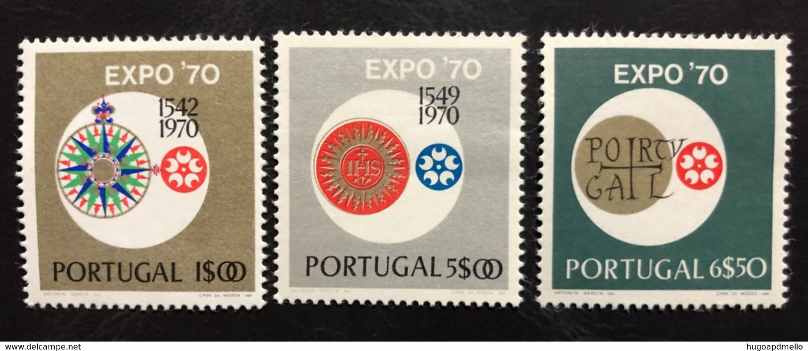 PORTUGAL, **MINT, Uncirculated Full Set, 3 Vls. « UNIVERSAL EXPOSITIONS », « OSAKA '70 », 1970 - 1970 – Osaka (Japan)